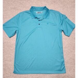 Ariat Tek Dry Heat Series Men's Polo Shirt Turquoise Athletic Golf